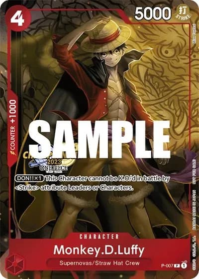 Monkey.D.Luffy (007) (CS 2023 Celebration Pack) - One Piece Promotion Cards - P-007 - Foil - card