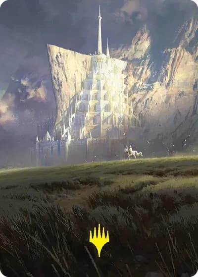 Minas Tirith Art Card (Gold-Stamped Signature) - Art Series: Universes Beyond: The Lord of the Rings: Tales of Middle-earth - 55 - card