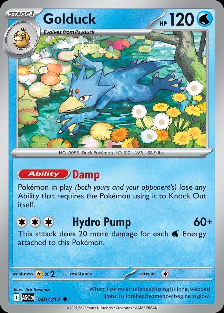 Golduck - Ascended Heroes - 040/217 - card