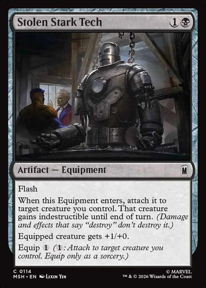 Stolen Stark Tech - Marvel Super Heroes - 114 - Foil - card
