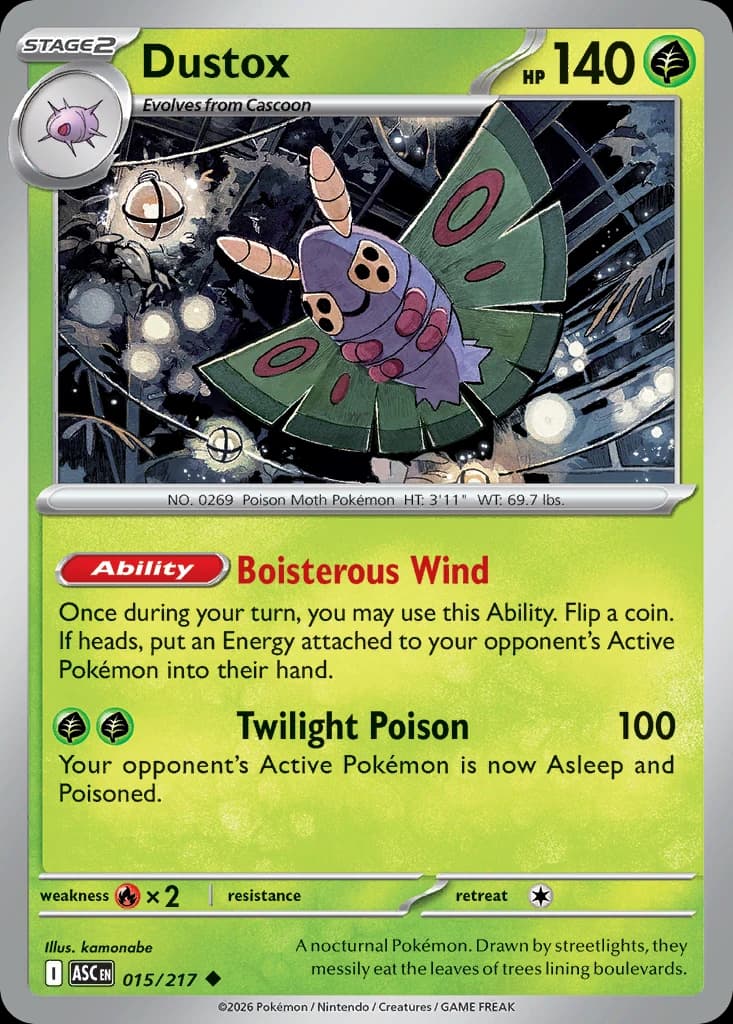 Dustox - Ascended Heroes - 015/217 - card