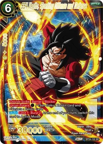 SS4 Vegito, Sparking Offense and Defense - Beyond Generations - BT24-122 - Foil - card