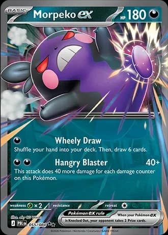 Morpeko ex - Pitch Black - 055/084 - Holofoil - card