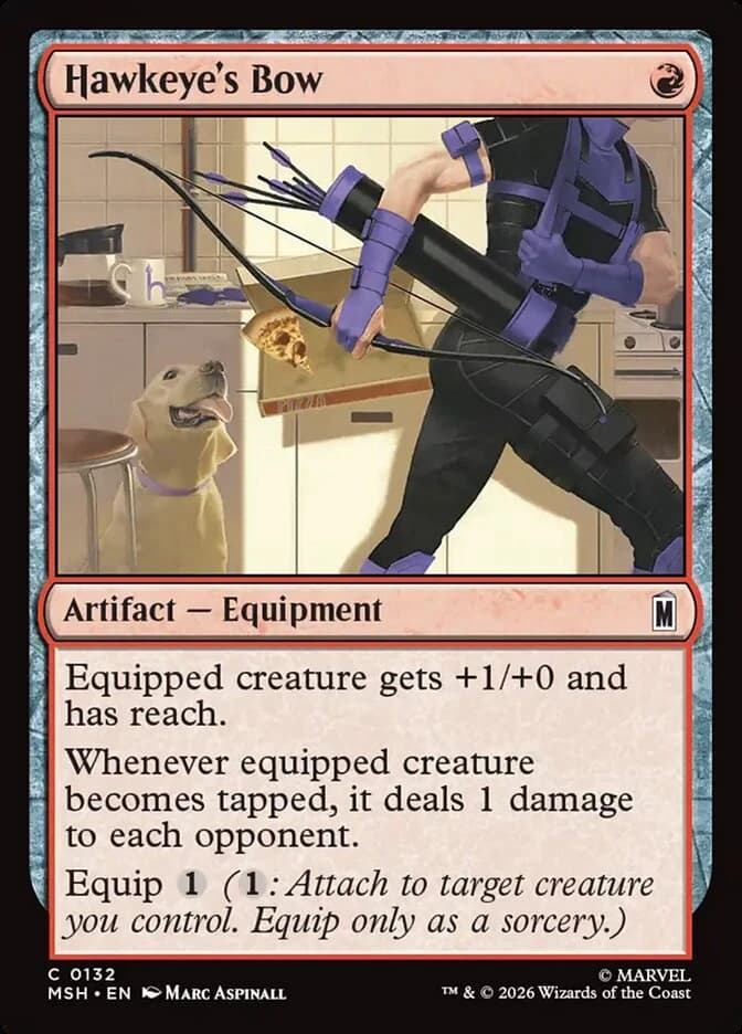 Hawkeye's Bow - Marvel Super Heroes - 132 - Foil - card