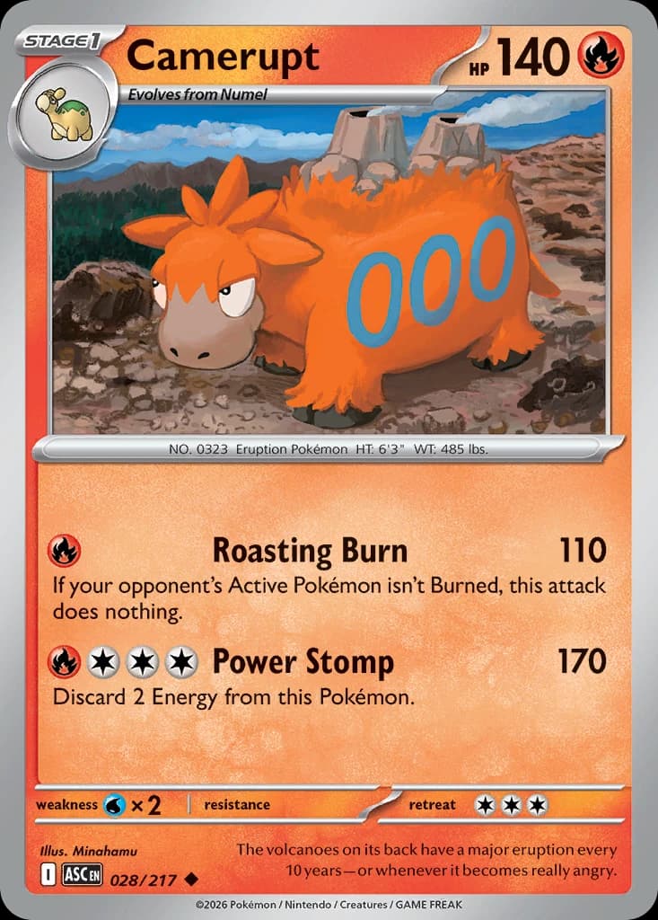 Camerupt - Ascended Heroes - 028/217 - card