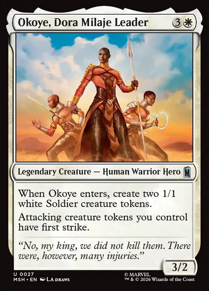 Okoye, Dora Milaje Leader - Marvel Super Heroes - 27 - Foil - card