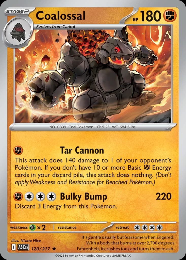 Coalossal - Ascended Heroes - 120/217 - Holofoil - card