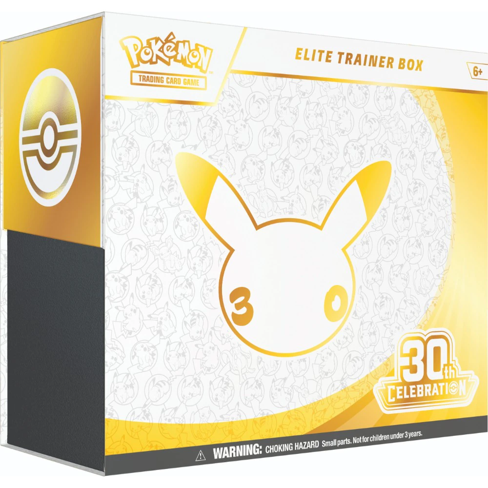 Pokemon TCG 30th Celebration Elite Trainer Box, English packaging