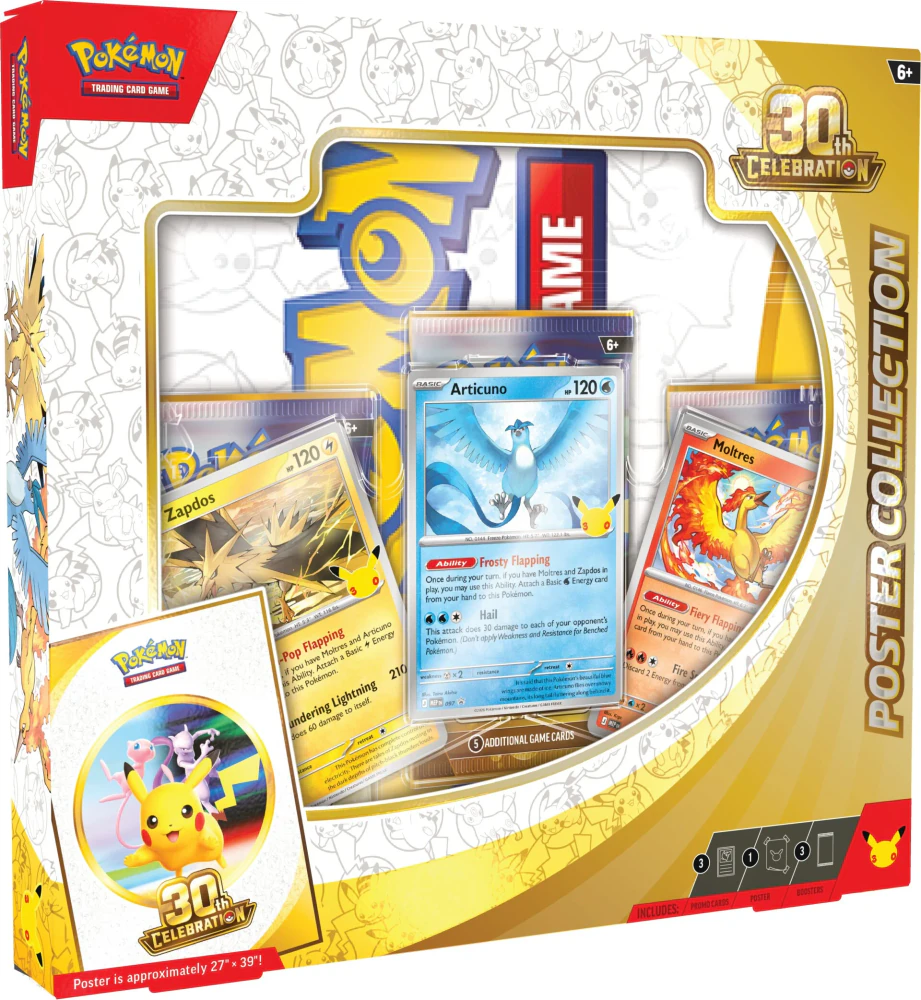 Pokemon TCG 30th Celebration Poster Collection, English packaging