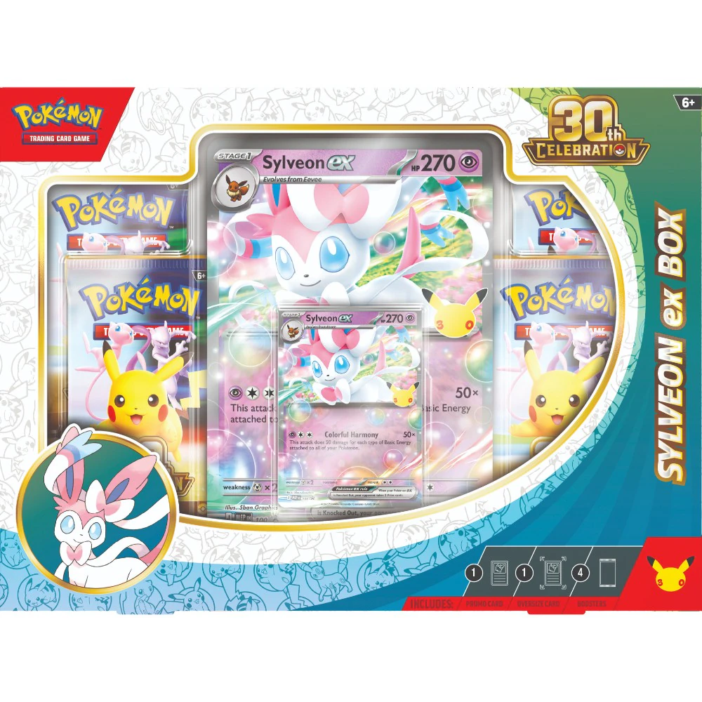Pokemon TCG 30th Celebration Sylveon ex Box, English packaging