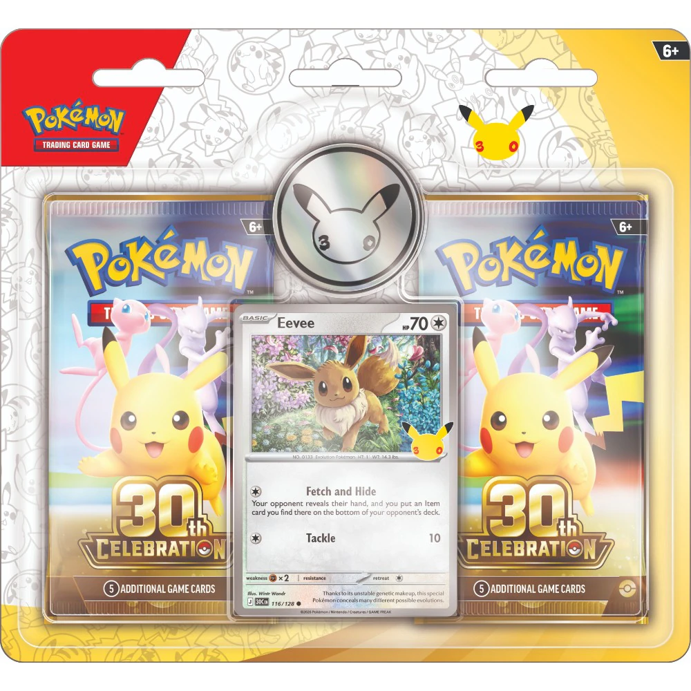Pokemon TCG 30th Celebration Two-Pack Blister, English packaging