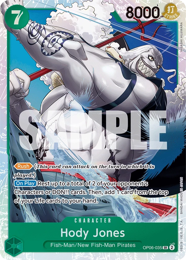 Hody Jones (035) - Wings of the Captain - OP06-035 - Foil - card