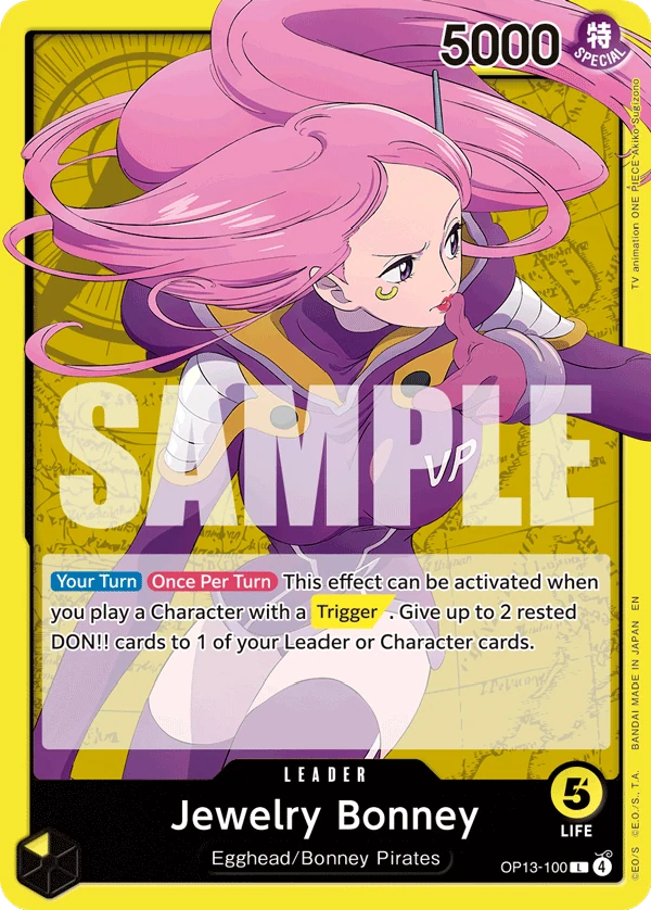 Jewelry Bonney (100) - Carrying On His Will - OP13-100 - card
