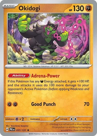 Okidogi - Prismatic Evolutions - 057/131 - Reverse Holofoil - card