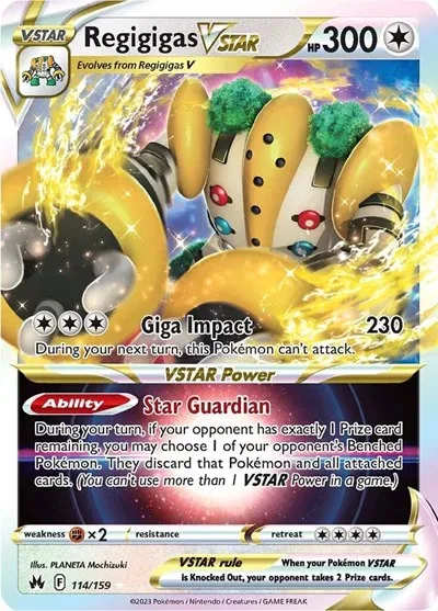Regigigas VSTAR - Crown Zenith - 114/159 - Holofoil - card