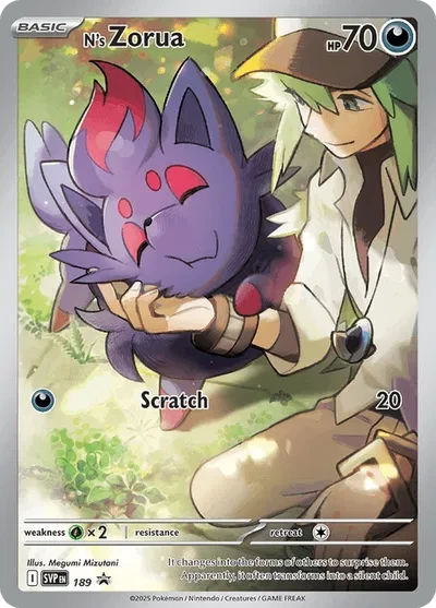 N's Zorua - Scarlet & Violet Promo - 189 - Holofoil - card