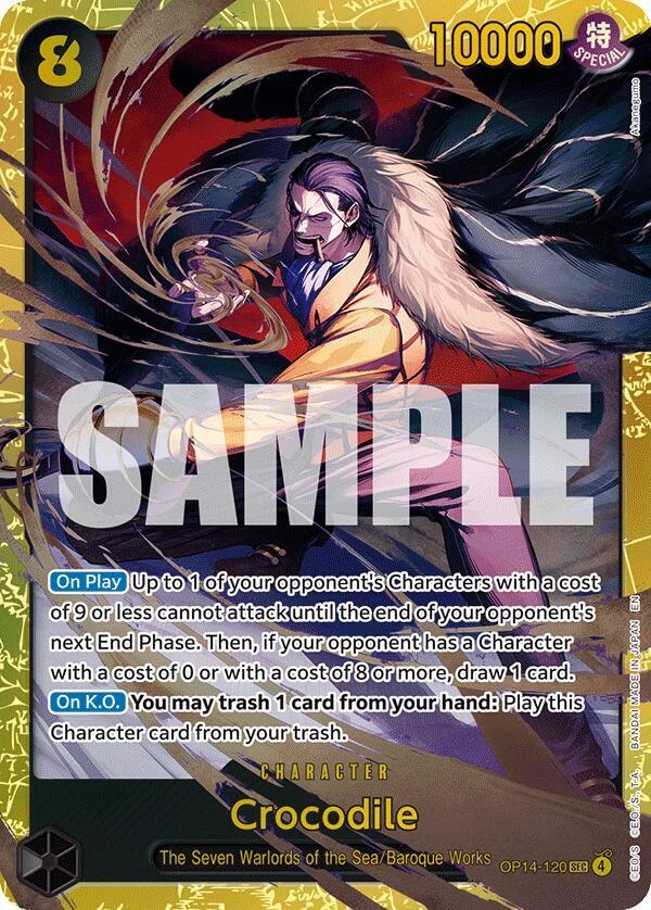 Crocodile - OP14-120 - The Azure Sea's Seven - Foil - card