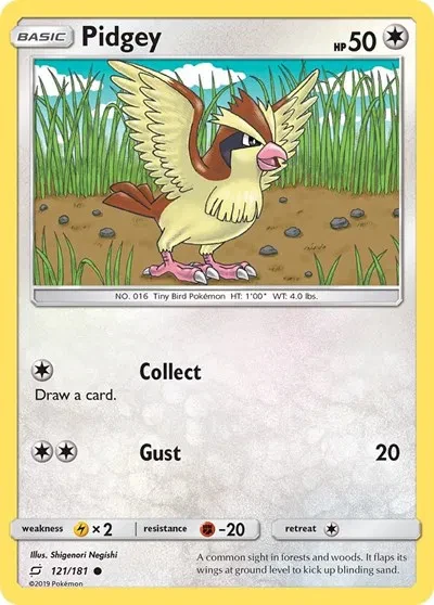 Pidgey (121) - Team Up - card