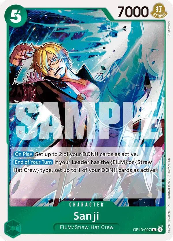 Sanji - Carrying On His Will - OP13-027 - Foil - card