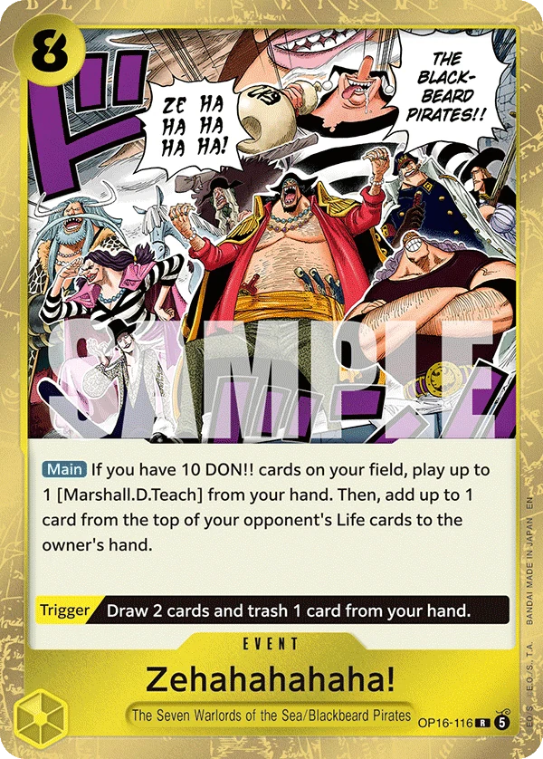 Zehahahahaha! - The Time of Battle - OP16-116 - Foil - card