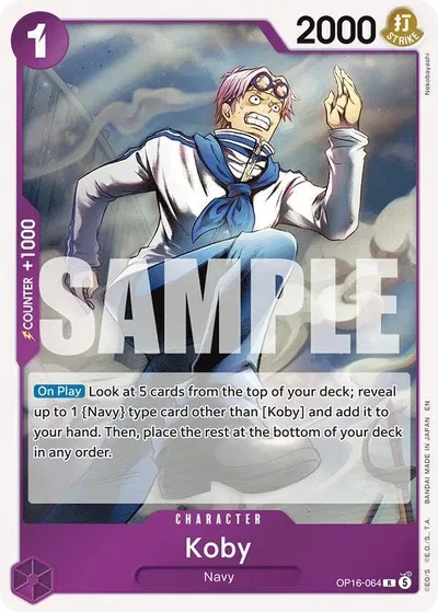 Koby - The Time of Battle - OP16-064 - Foil - card