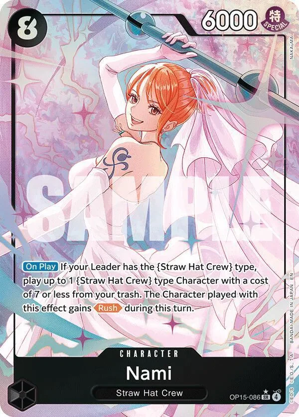 Nami (OP15-086) (Alternate Art) - Adventure on Kami's Island - Foil - card