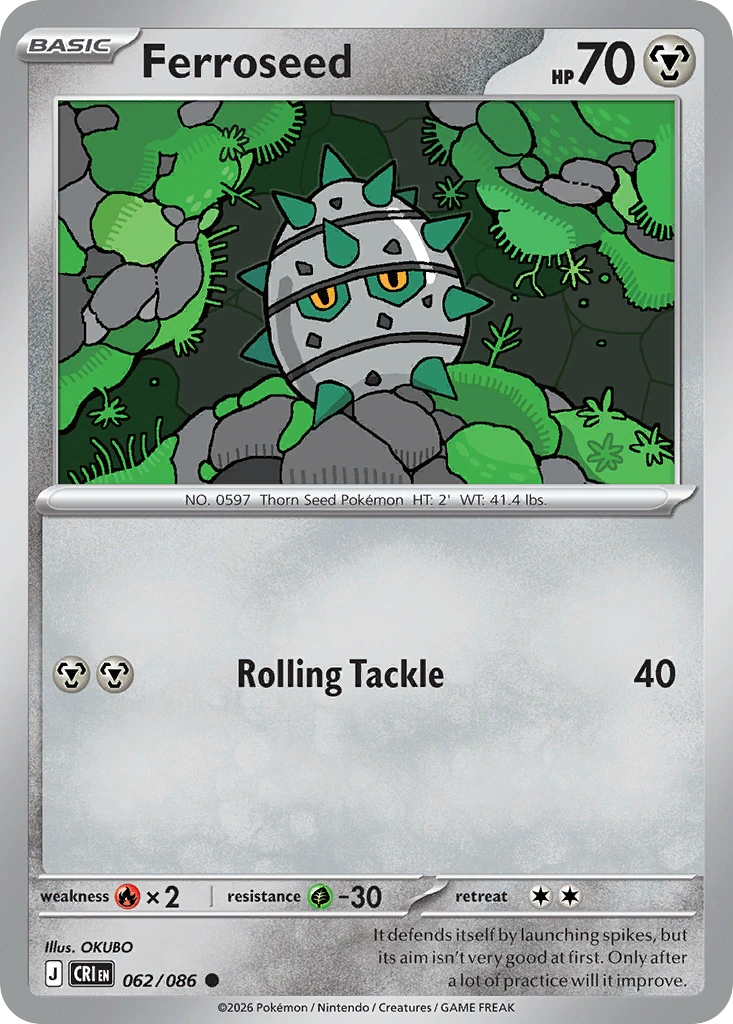 Ferroseed - Chaos Rising - 062/086 - card