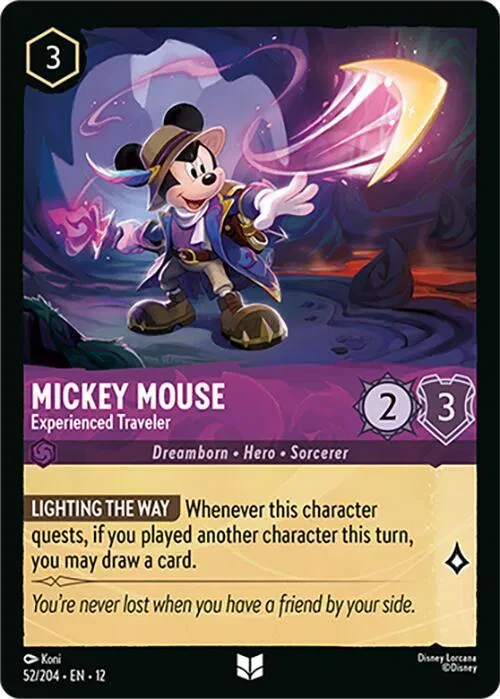 Mickey Mouse - Experienced Traveler - Wilds Unknown - 52/204 - card