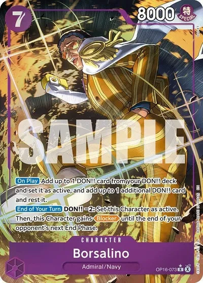 Borsalino (Alternate Art) - The Time of Battle - OP16-073 - Foil - card