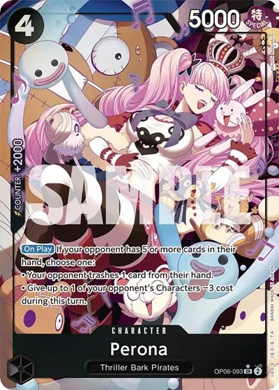Perona (093) (Alternate Art) - Wings of the Captain - OP06-093 - Foil - card