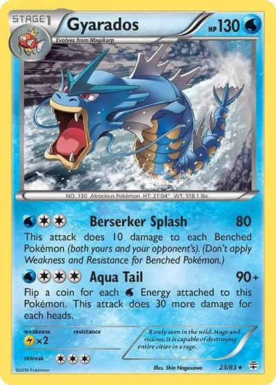 Gyarados - Generations - 23 - Reverse Holofoil - card