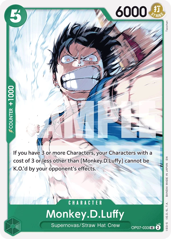 Monkey.D.Luffy (Reprint) - Starter Deck 24: GREEN Jewelry Bonney - OP07-033 - card