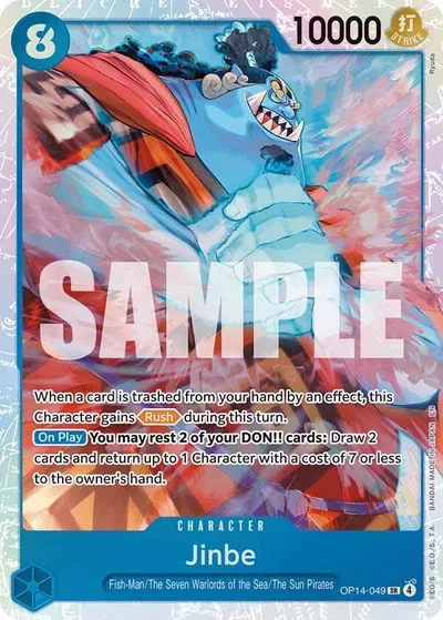 Jinbe - OP14-049 - The Azure Sea's Seven - Foil - card
