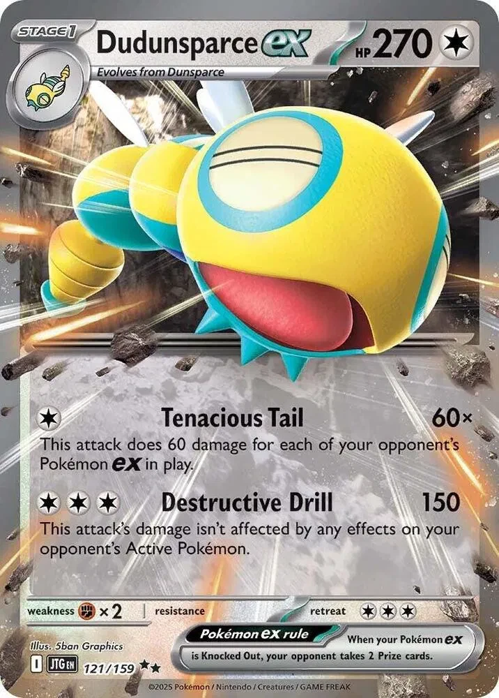 Dudunsparce ex - Journey Together - 121/159 - Holofoil - card