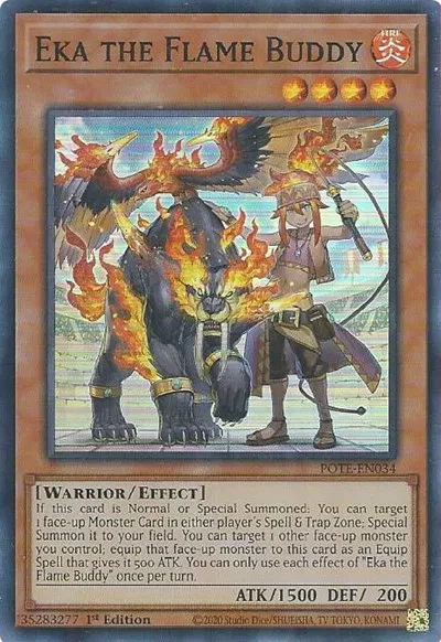 Eka the Flame Buddy - Power of the Elements - POTE-EN034 - 1st Edition - card