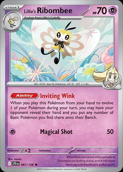 Lillie's Ribombee - Journey Together - 067/159 - Holofoil - card