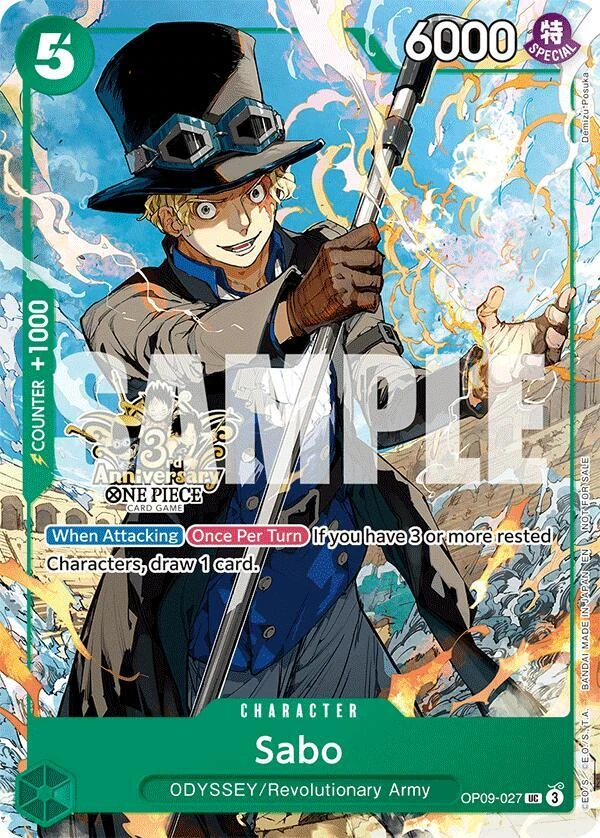 Sabo - OP09-027 (3rd Anniversary Tournament 3 Brothers Pack - Carrying On His Will: 3rd Anniversary Tournament Cards - card