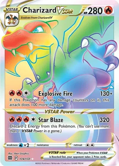 Charizard VSTAR (Secret) - Brilliant Stars - 174/172 - Holofoil - card