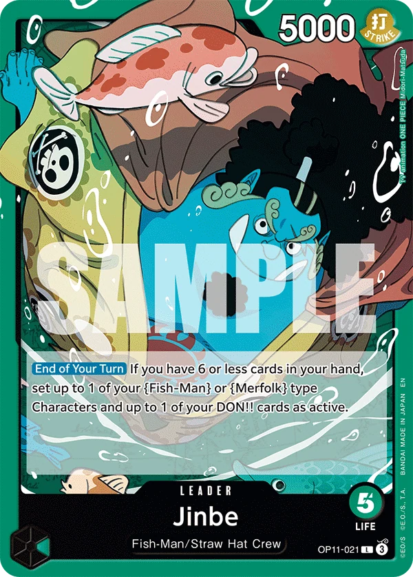 Jinbe (021) - A Fist of Divine Speed - OP11-021 - card