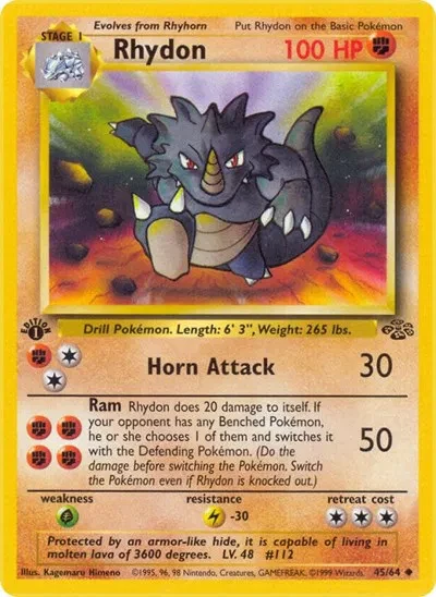 Rhydon - Jungle - 45 - Unlimited - card