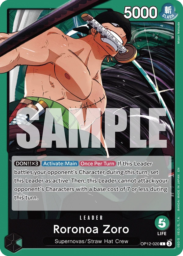 Roronoa Zoro (020) - Legacy of the Master - OP12-020 - card
