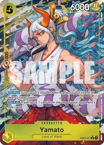 Yamato (Alternate Art) - Extra Booster: One Piece Heroine's Edition - EB03-057 - Foil - card