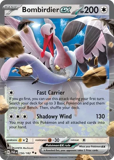 Bombirdier ex - Paradox Rift - 156/182 - Holofoil - card
