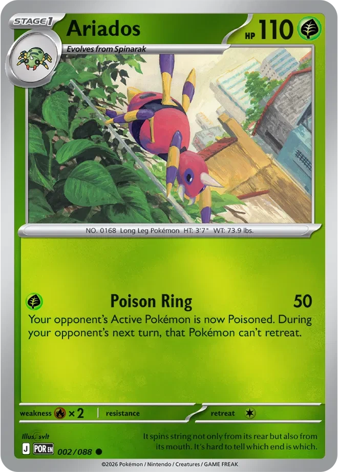 Ariados - Perfect Order - 002/088 - Reverse Holofoil - card