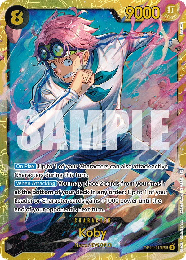 Koby (119) - A Fist of Divine Speed - OP11-119 - Foil - card