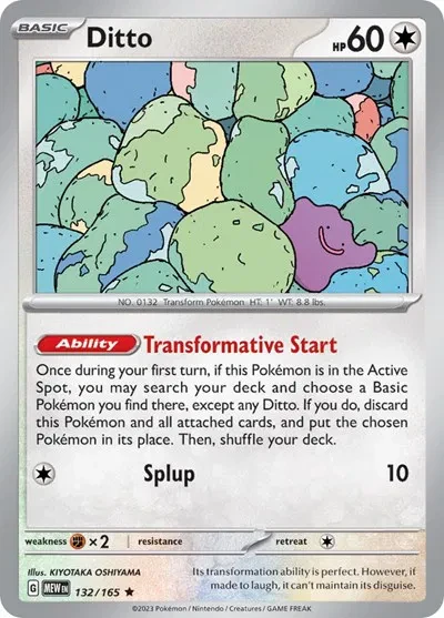 Ditto - SV: 151 - 132/165 - Holofoil - card