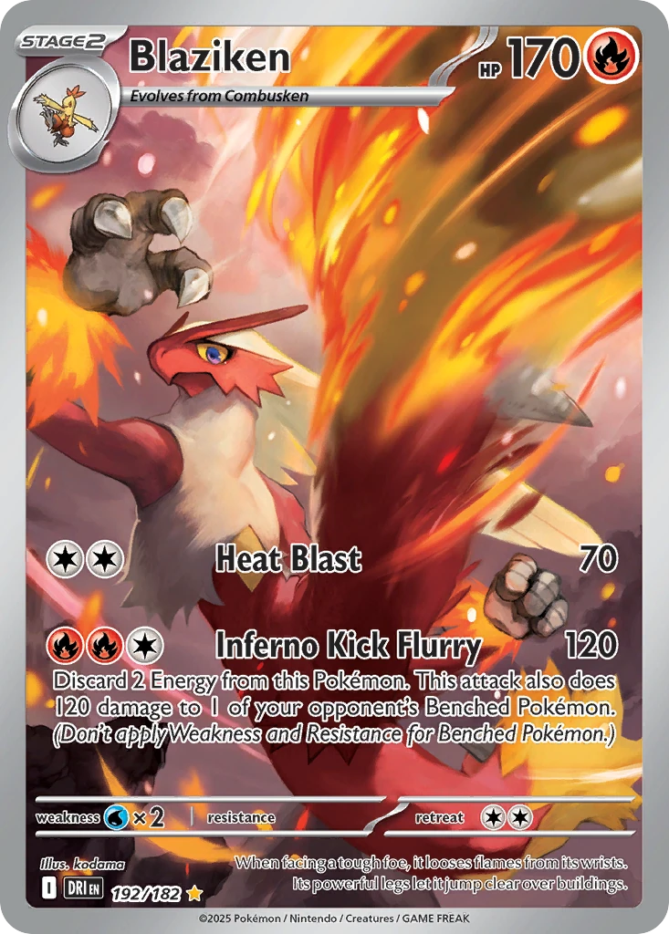 Blaziken - Destined Rivals - 192/182 - Holofoil - card