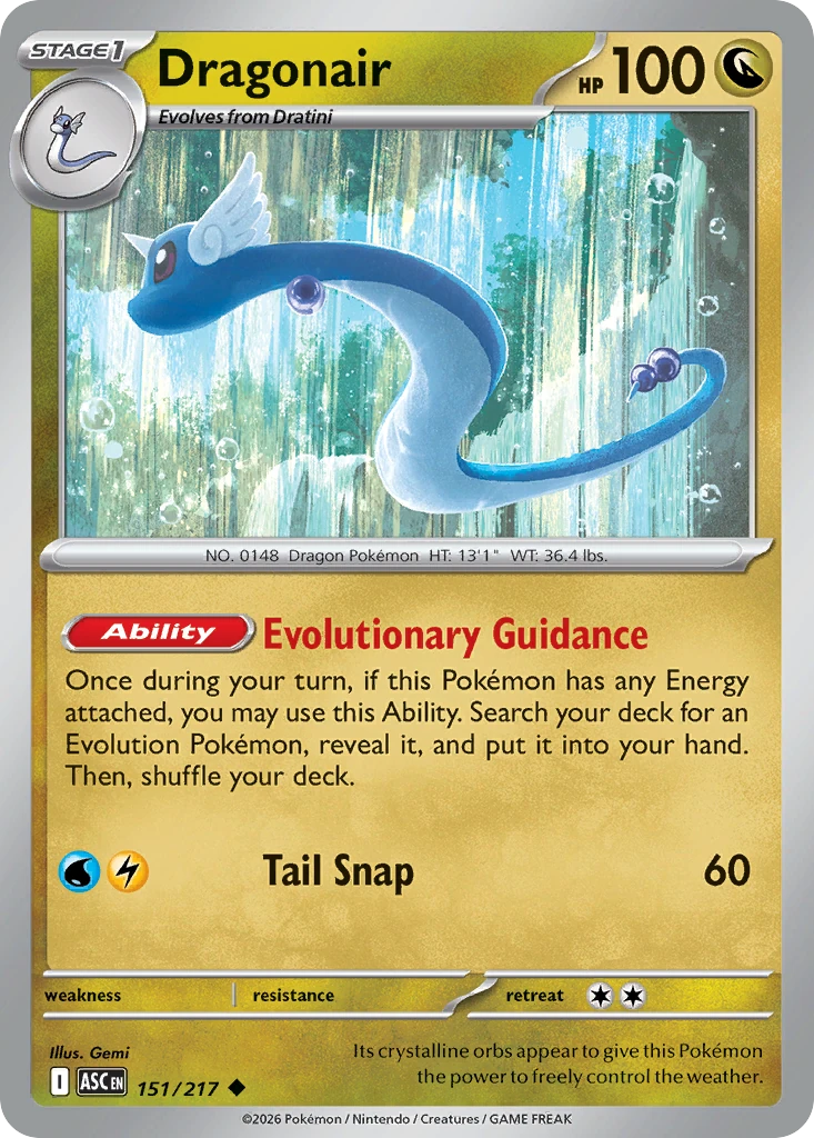 Dragonair (Love Ball) - Ascended Heroes - 151/217 - Reverse Holofoil - card