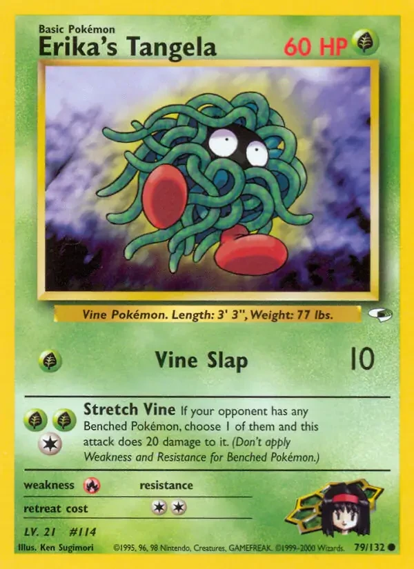 Erika's Tangela - Gym Heroes - 79 - Unlimited - card