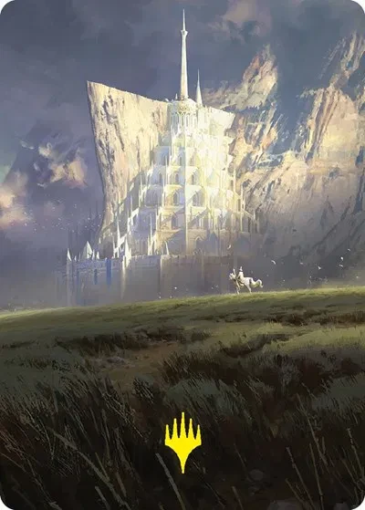 Minas Tirith Art Card (Gold-Stamped Signature) - Art Series: Universes Beyond: The Lord of the Rings: Tales of Middle-earth - 55 - card